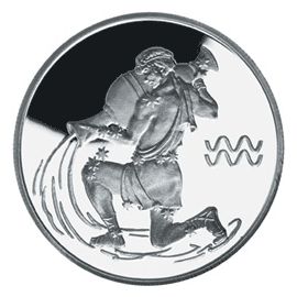 Монета Водолей 2 рубля 2003 Серебро - изображение 55