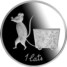 Монета Европа 1 лат 2013 Серебро Латвия - изображение 46
