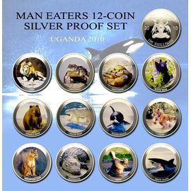 Монета Наборы монет иностранных государств 100 шиллингов 2010 Никель Уганда - изображение 46