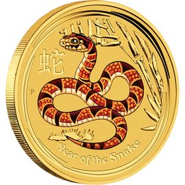 Монета Год Змеи 5 долларов 2013 Золото Австралия - изображение 55