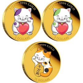 Монета Наборы монет иностранных государств 15 $, 2 x 3 $ Золото Тувалу - изображение 46