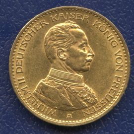 Монета Германия 20 марок 1913 Золото Пруссия - изображение 49