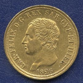 Монета Италия 80 лир 1828 Золото Сардиния - изображение 49