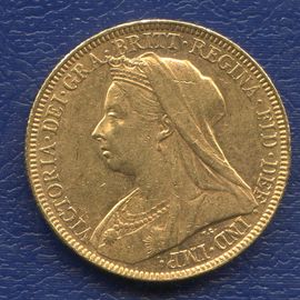 Монета Австралия 1 соверен 1894 Золото Австралия - изображение 43