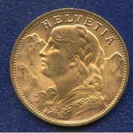 Монета Швейцария 20 франков 1935 Золото Швейцария - изображение 49