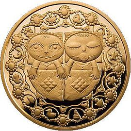 Монета Близнецы 100 рублей 2011 Золото - изображение 43