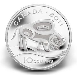 Монета Северная Америка 10 $ 2011 Серебро Канада - изображение 40
