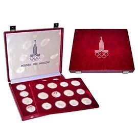 Монета Наборы монет России 5 рублей-10 рублей 1980 Серебро СССР - изображение 66