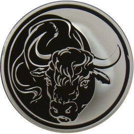 Монета Год быка 3 рубля 2009 Серебро Россия - изображение 67
