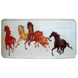 Монета Азия 5000 тугриков 2002 Серебро Монголия - изображение 46