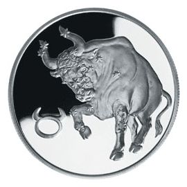 Монета Телец 2 рубля 2003 Серебро Россия - изображение 55