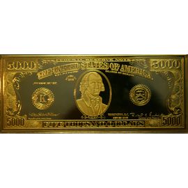 Монета Банкноты 5000$ 2007 Серебро США - изображение 37