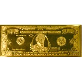 Монета Банкноты 10 000$ 2007 Серебро США - изображение 37