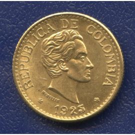Монета Колумбия 5 песо 1925 Золото Колумбия - изображение 49