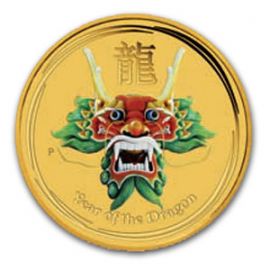 Монета Год Дракона 5 долларов 2012 Золото Австралия - изображение 55