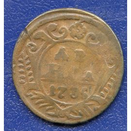 Монета Анна Иоанновна (1730-1740) деньга 1735 Медь Россия - изображение 49