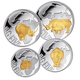 Монета Наборы монет иностранных государств 240,120,30,10 франков 2013 Серебро Конго - изображение 81