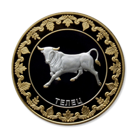 Монета Телец 5 долларов 2012 Серебро Токелау - изображение 43