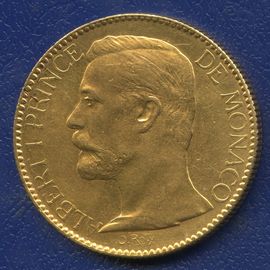 Монета Монако 100 франков 1896 Золото Монако - изображение 49