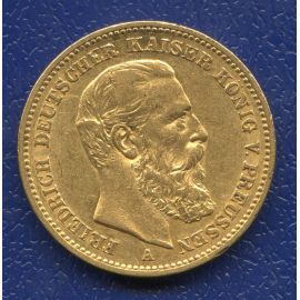 Монета Германия 20 марок 1888 Золото Пруссия - изображение 49