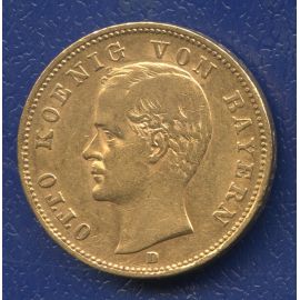 Монета Германия 20 марок 1895 Золото Бавария - изображение 49