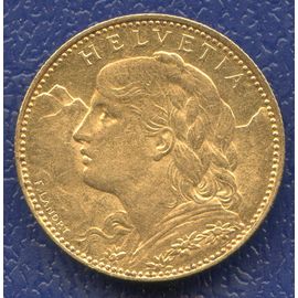 Монета Швейцария 10 франков 1914 Золото Швейцария - изображение 49