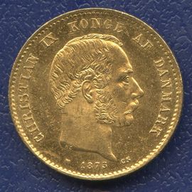 Монета Дания 20 крон 1873 Золото Дания - изображение 49