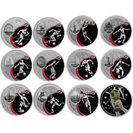 Монета Наборы монет России 12 х 3 рубля 2018 Серебро Россия - изображение 49