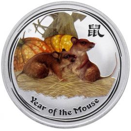 Монета Год Крысы 10 долларов 2008 Серебро Австралия - изображение 55