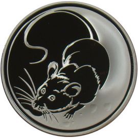 Монета Год Крысы 3 рубля 2008 Серебро Россия - изображение 64