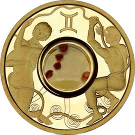 Монета Близнецы 1 доллар 2002 Серебро о-ва Кука - изображение 43