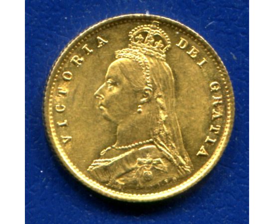 Монета Великобритания 1/2 соверена 1887 Золото Англия - изображение 46 Монета Великобритания 1/2 соверена 1887 Золото Англия - изображение 46