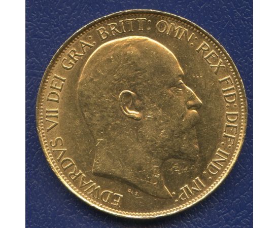 Монета Великобритания 5 фунтов 1902 Золото Англия - изображение 46