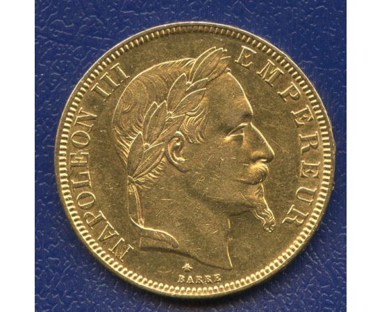Монета Франция 50 франков 1866 Золото Франция - изображение 49 Монета Франция 50 франков 1866 Золото Франция - изображение 49