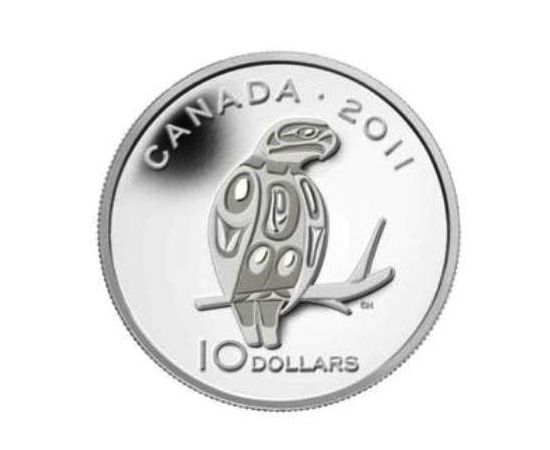 Монета Северная Америка 10 $ 2011 Серебро Канада - изображение 53