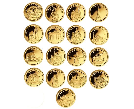 Монета Наборы монет иностранных государств 2008 Серебро Либерия - изображение 66