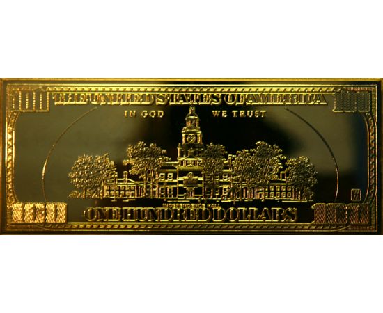 Монета Банкноты 100$ 2007 Серебро США - изображение 38