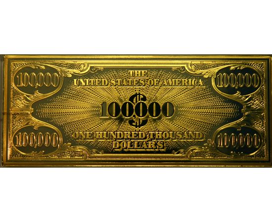 Монета Банкноты 10 000$ 2007 Серебро США - изображение 38