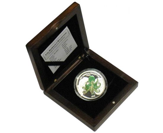 Монета Африка 10 франков 2004 Серебро Конго - изображение 59