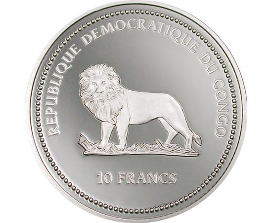 Монета Монеты иностранных государств 10 франков 2003 Серебро Конго - изображение 47