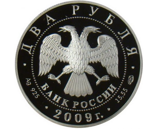 Монета Памятные и инвестиционные монеты России 2 рубля 2009 Серебро Россия - изображение 50