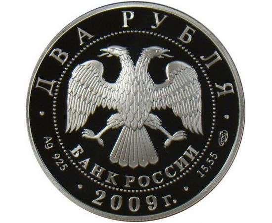 Монета Памятные и инвестиционные монеты России 2 рубля 2009 Серебро Россия - изображение 50