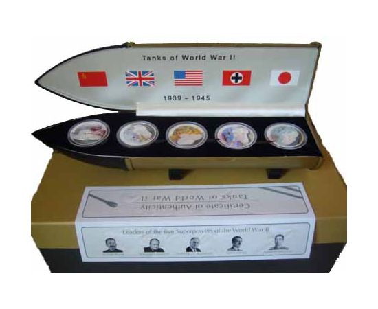 Монета Наборы монет иностранных государств 5 $ 2008 Серебро Либерия - изображение 67