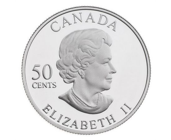 Монета Северная Америка 50 центов 2005 Серебро Канада - изображение 54