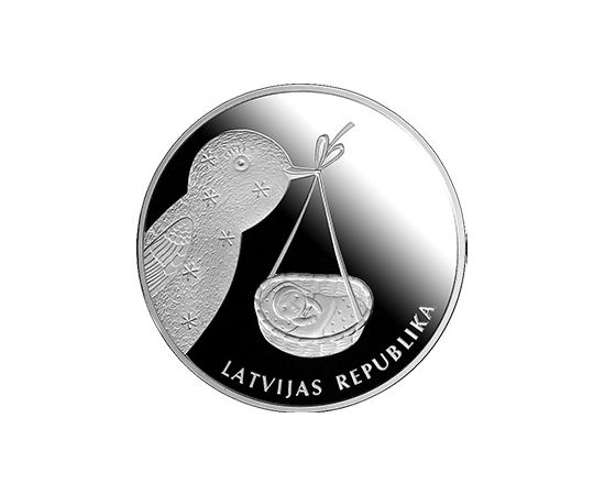 Монета Европа 1 лат 2013 Серебро Латвия - изображение 47