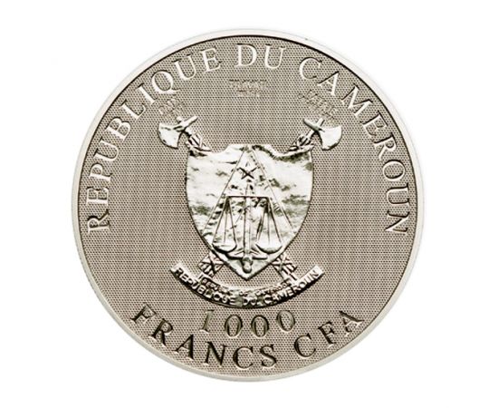 Монета Африка 1000 франков 2010 Серебро Камерун - изображение 44