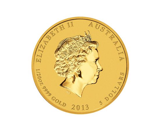 Монета Год Змеи 5 долларов 2013 Золото Австралия - изображение 56