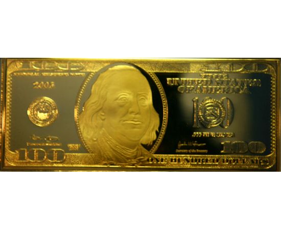 Монета Банкноты 100$ 2007 Серебро США - изображение 37