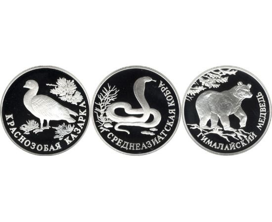 Монета Наборы монет России 1 рубль 1994 Серебро Россия - изображение 49