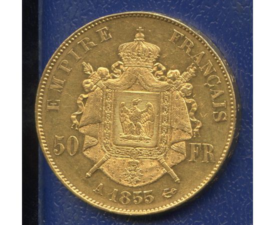 Монета Франция 50 франков 1855 Золото Франция - изображение 50